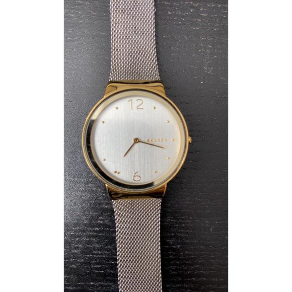 Skagen Women's Freja Silver Dial Stainless Steel Mesh Watch - Picture 2 of 4